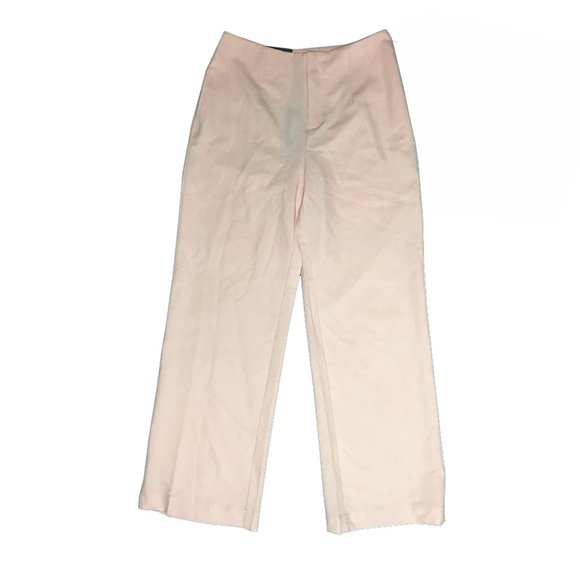 Light Pink High-Rise Silky Wide Leg Pull-On Pants - Picture 5 of 5